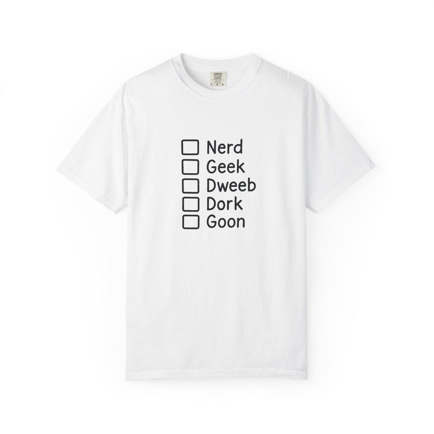 Nerd Alert! - Funny Name Checklist T-Shirt
